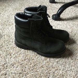 Black Timberland Boots Size 9